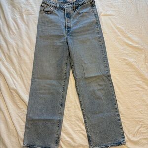 LEVI Ribcage Straight light wash Jeans